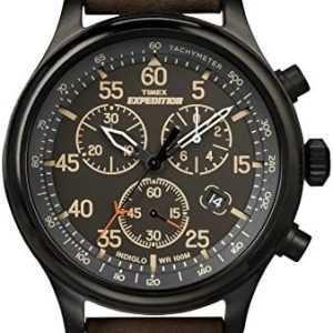 Timex Expedition Field Chronograph Men's Analog Watch | 43mm | Rugged Outdoor Watch | Durable Adjustable Strap | 100M Wa